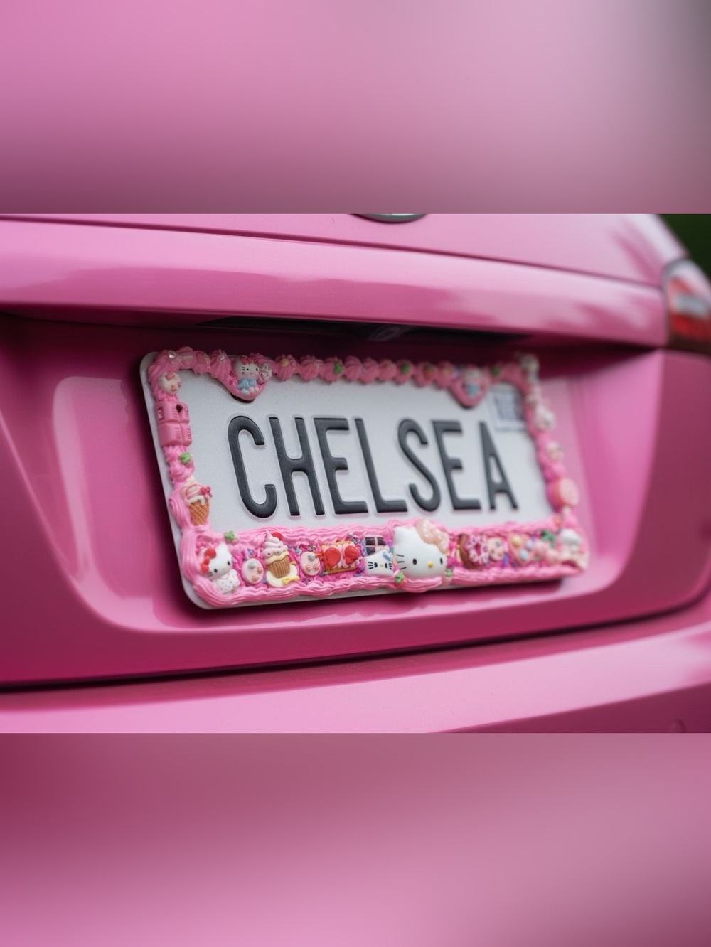 Custom whit me your License Plate Frame Kawaii !!!! - Picture 2 of 7